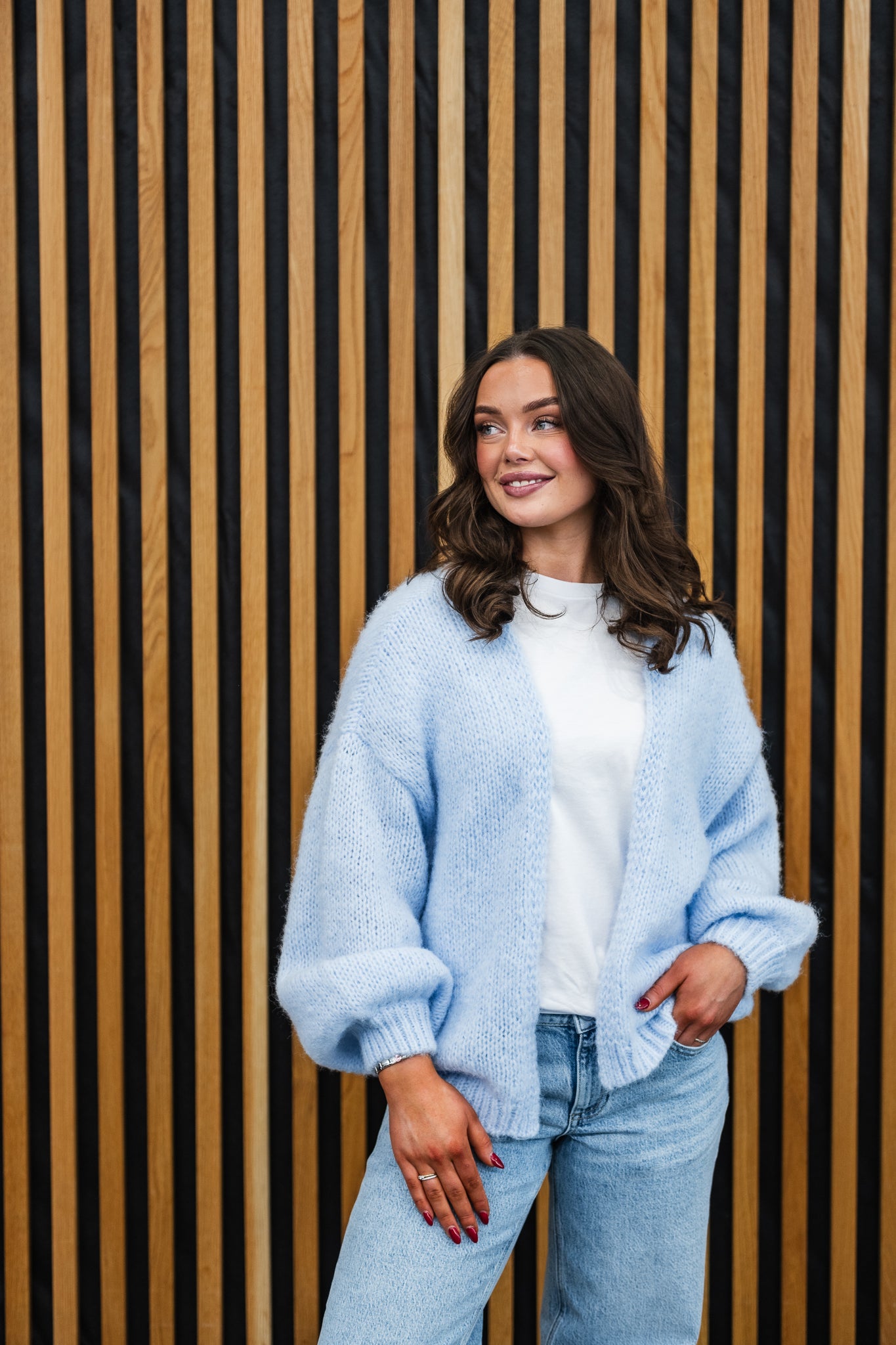 VMMAYBE Knit Cardigan - Cashmere Blue